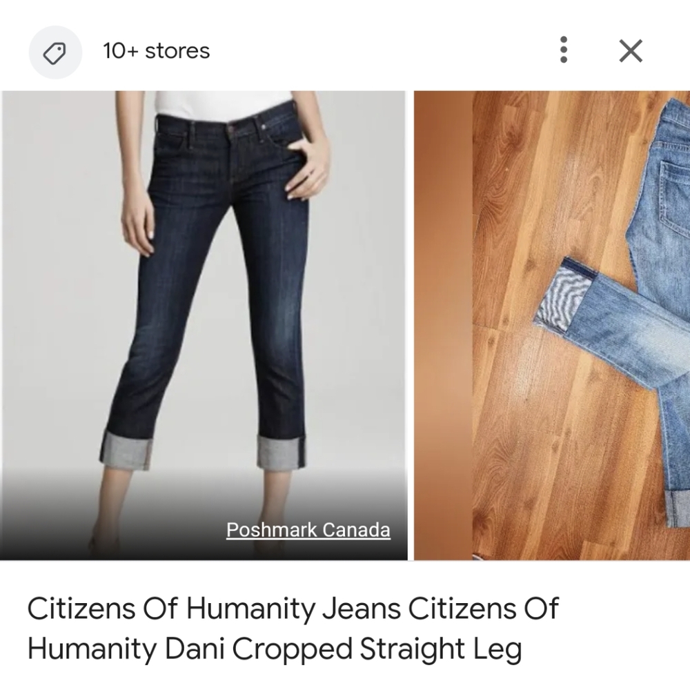 Citizens of Humanity Dani Straight Leg Cropped Jeans